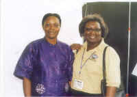 Making Frinds, Building Networks at CANGO 2003 Participant from Nigeria and Jamaica (cango2.jpg (23119 bytes)